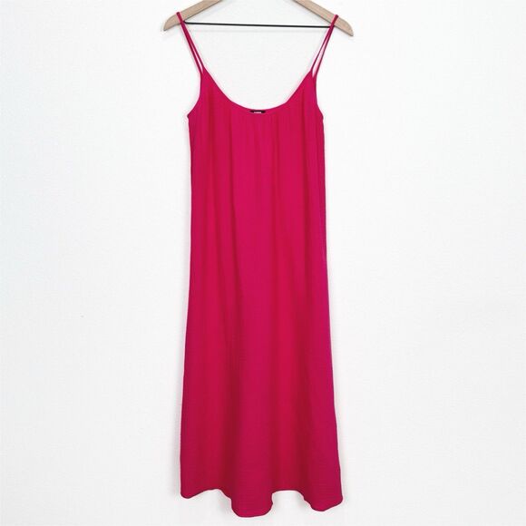 Express Dresses & Skirts - Express Dress Womens Small Pink Gauzy 100% Cotton Beachy Boho‎ Coastal Resort